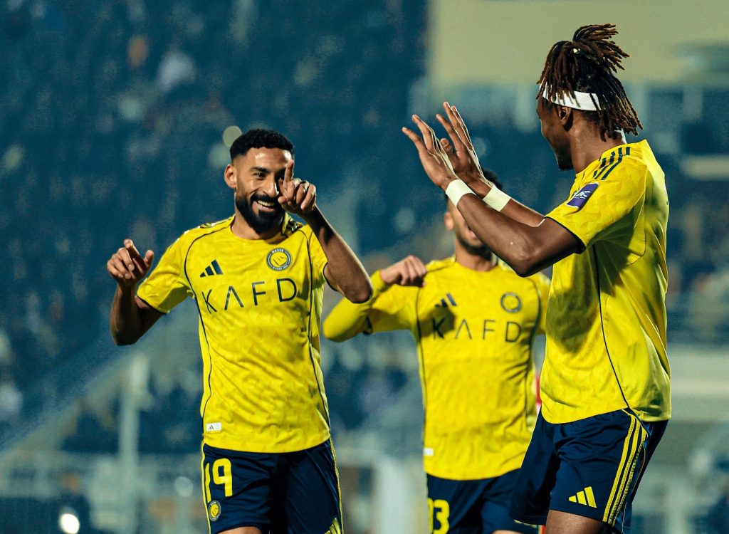 Mohamed Simakan celebrating his goal (Photo Credit: AlNassr via X)