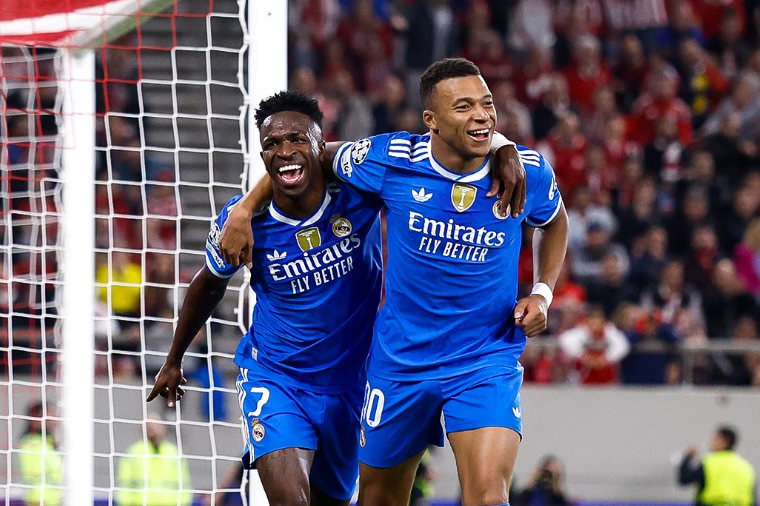 Kylian Mbappe and Vinicius Jr (Photo Credit: Real Madrid via X)