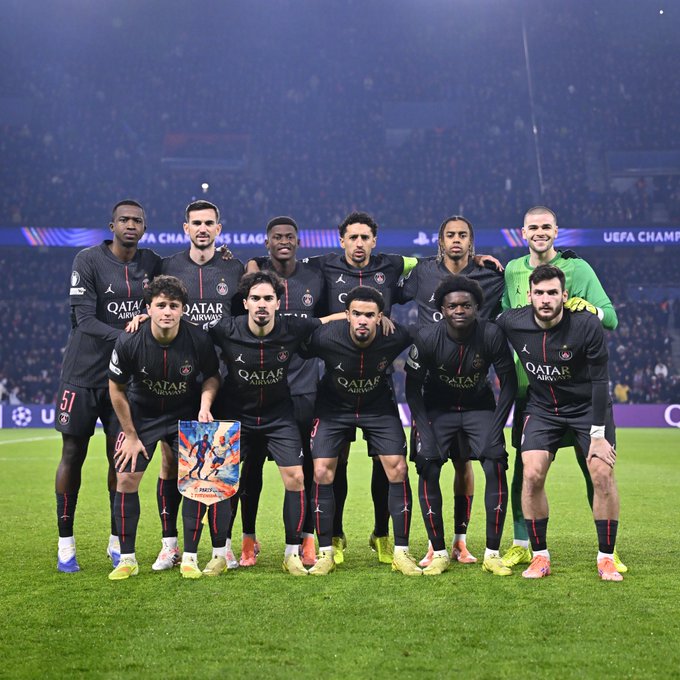 Paris Saint-Germain Squad (Photo Credit: PSG via X)