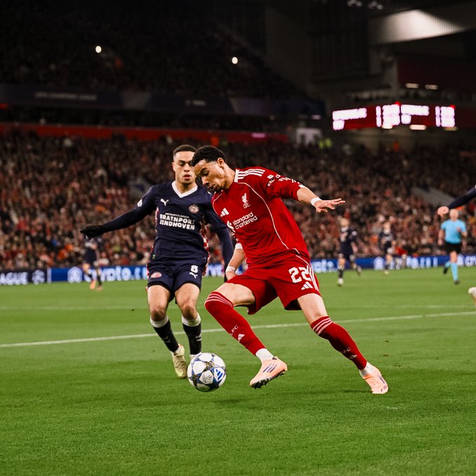 Hugo Ekitike in action (Photo Credit: Liverpool via X)