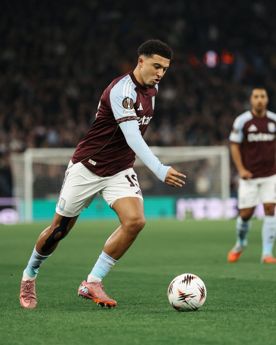 Sancho of Aston Villa (Photo Credit: Villa via X)