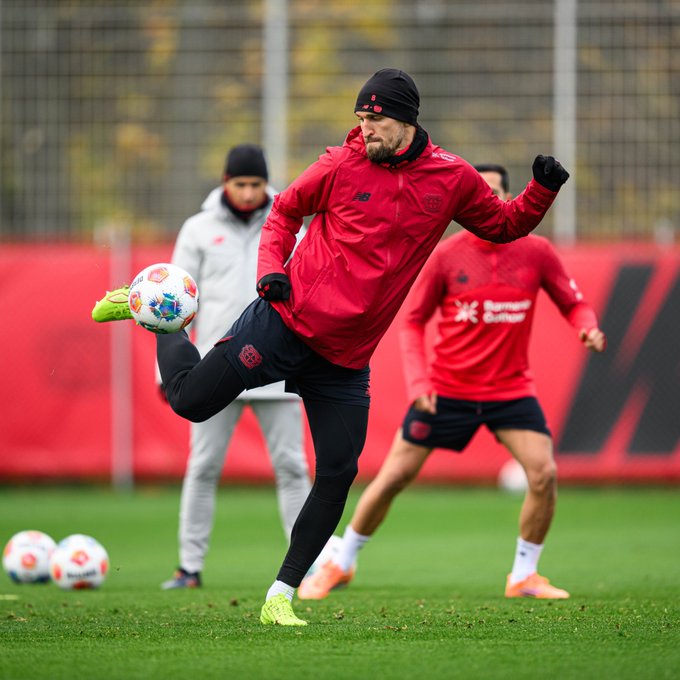 Robert Andrichinho in Training (Bayer Leverkusen via X)