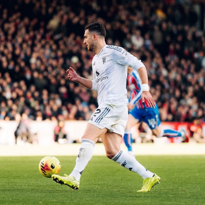 Diogo Dalot of Man United (Photo Credit: Man Utd via X)