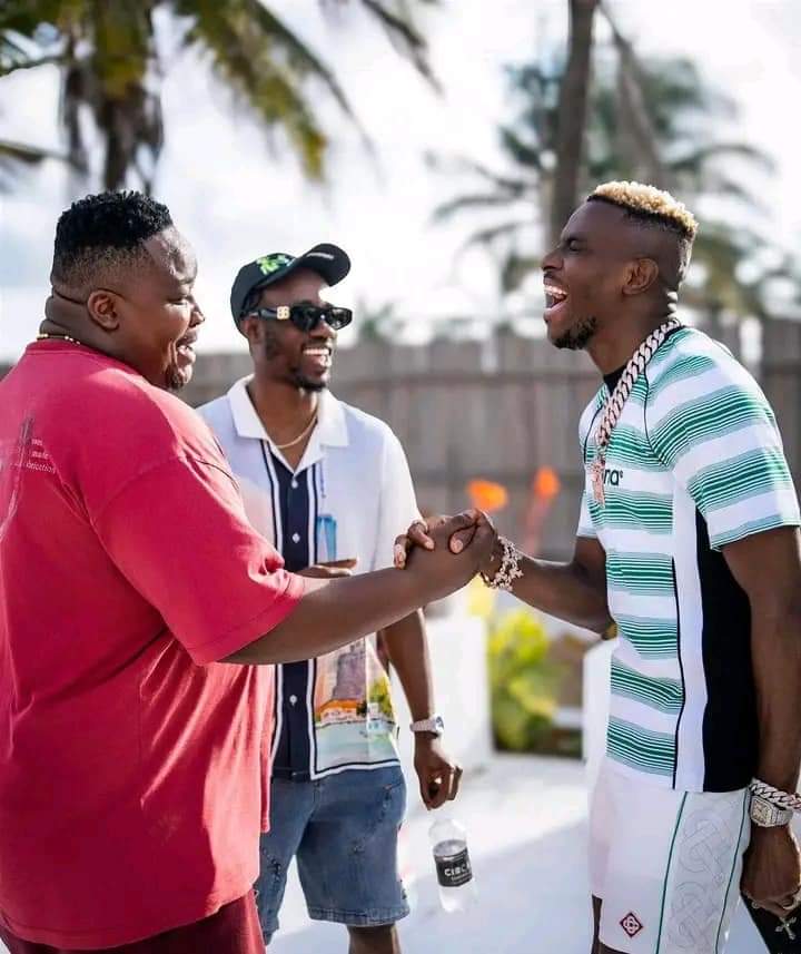 Cubana Chief Priest and Osimhen (Photo Credit: Cubana Chief Priest via X)