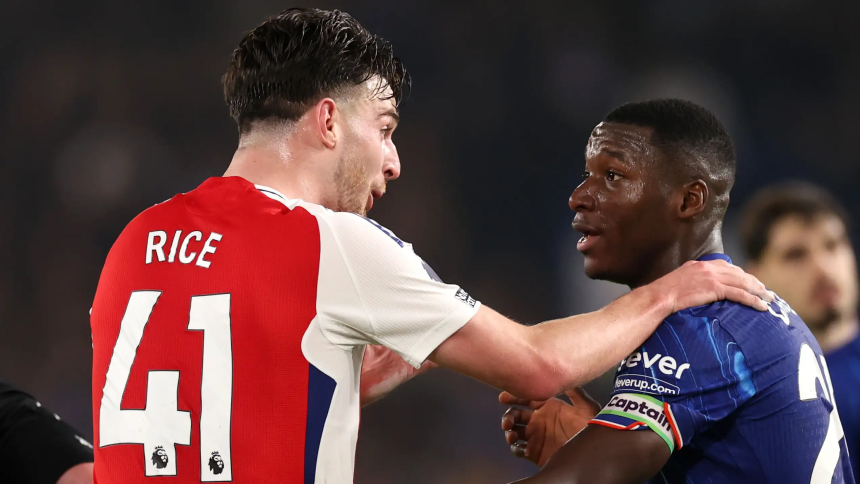 Declan Rice and Moses Caicedo (Photo Credit: Premier league via X)