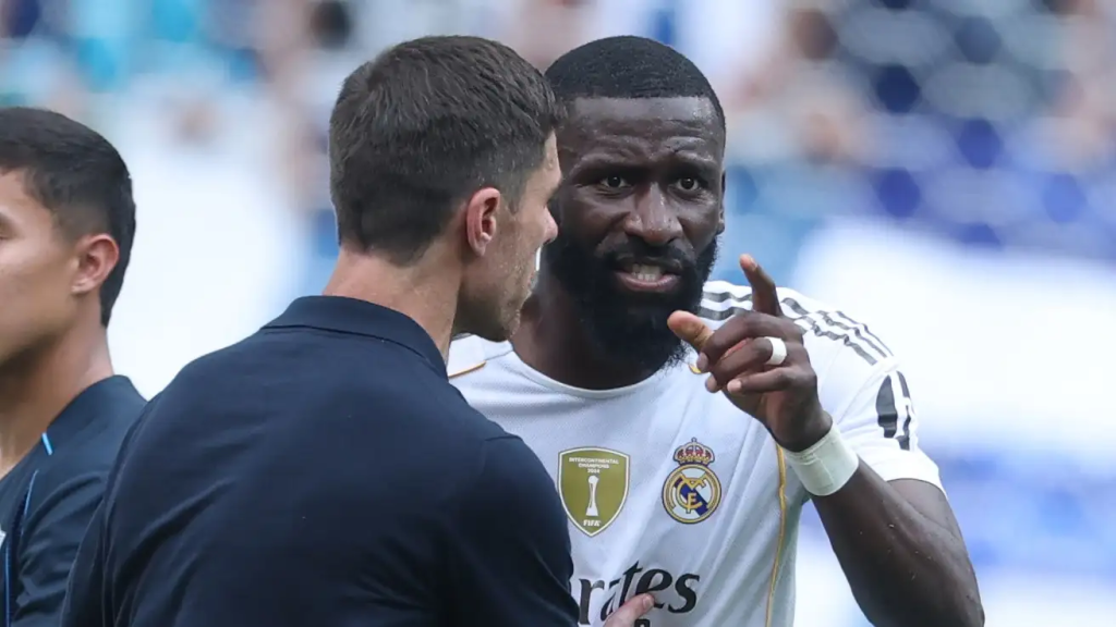 Xabi Alonso and Antonio Rudiger (Photo Credit: Real Madrid via X)