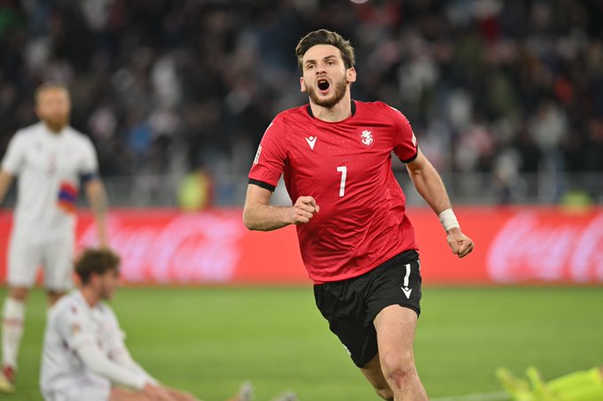 Khvicha Kvaratskhelia (Photo Credit: PSG via X)