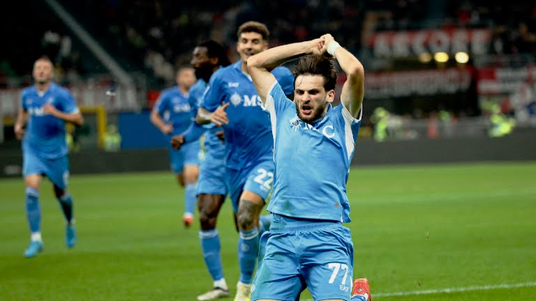 Goal! Khvicha Kvaratskhelia extends Napoli's lead to 0-2 - Photo Credit : REUTERS