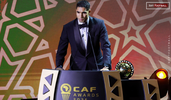 Achraf Hakimi Wins African Best player Award (Photo Credit: Softfootball Media)