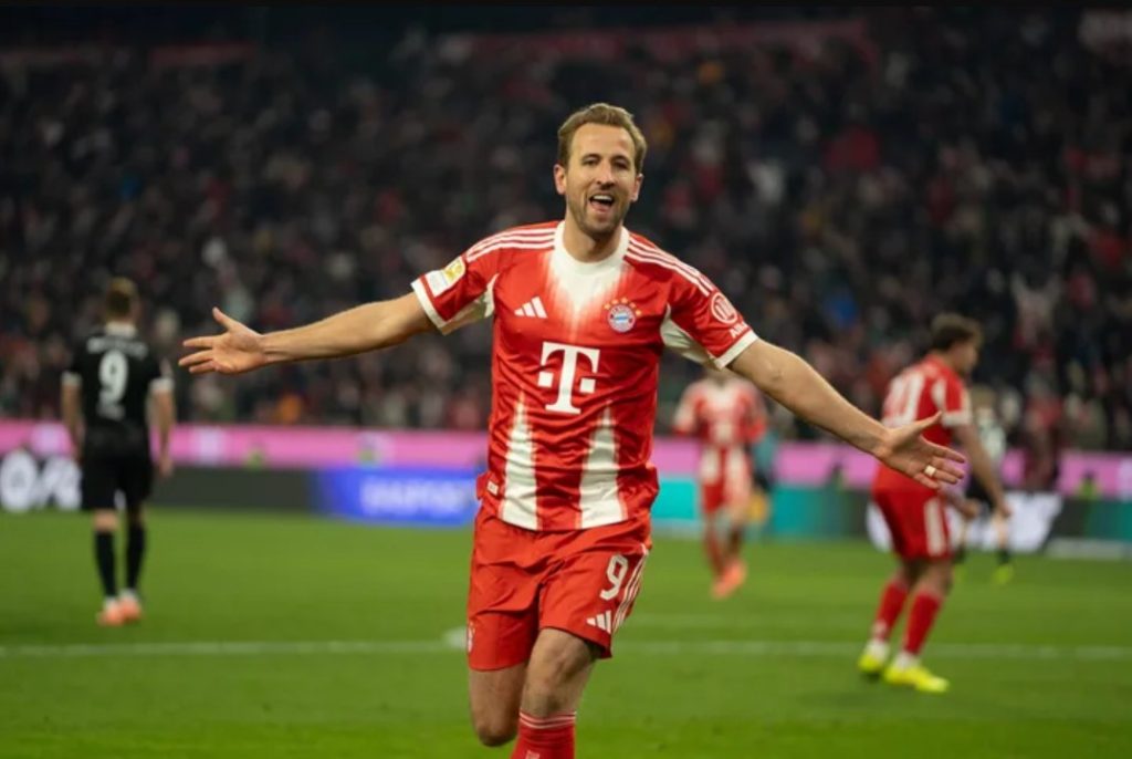 Harry Kane just can't stop scoring. (Photo Credit: Bayern Munich Media).