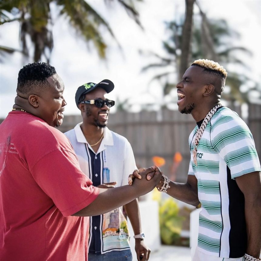 Cubana Chief Priest and Osimhen (Photo Credit: Cubana Chief Priest via Instagram)
