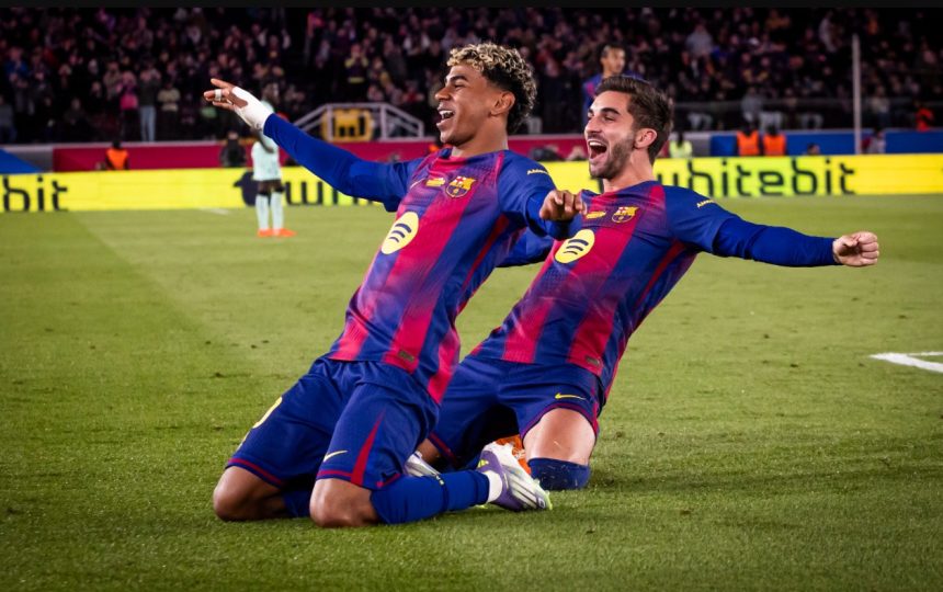 Lamine Yamal and Ferran Torres. (Photo Credit: Barcelona Media).