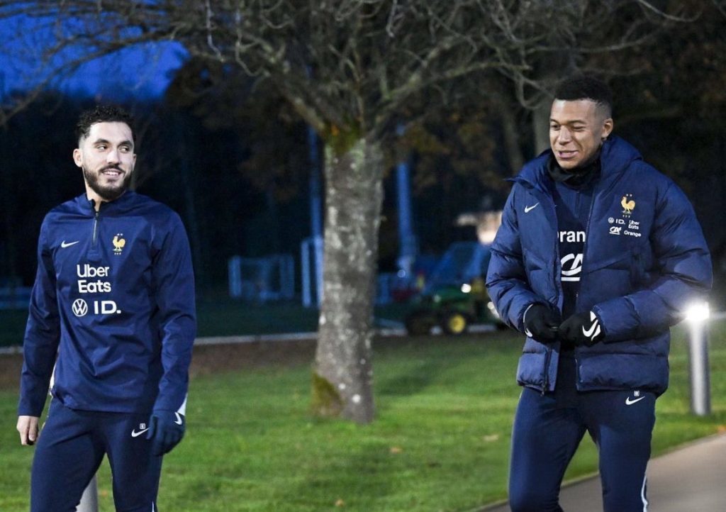 Kylian Mbappe and Rayan Cherki. (Photo Credit: Fabrizio Romano Media on X).