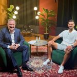 Novak Djokovic and Piers Morgan. (Photo credit: Piers Uncensored Media via X).