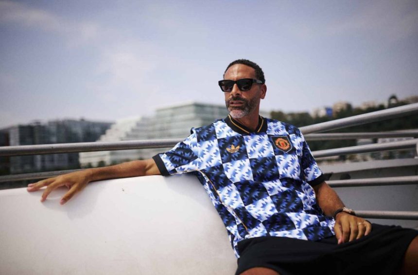 Rio Ferdinand with a legend's swag. Photo Credit: Man United Media.