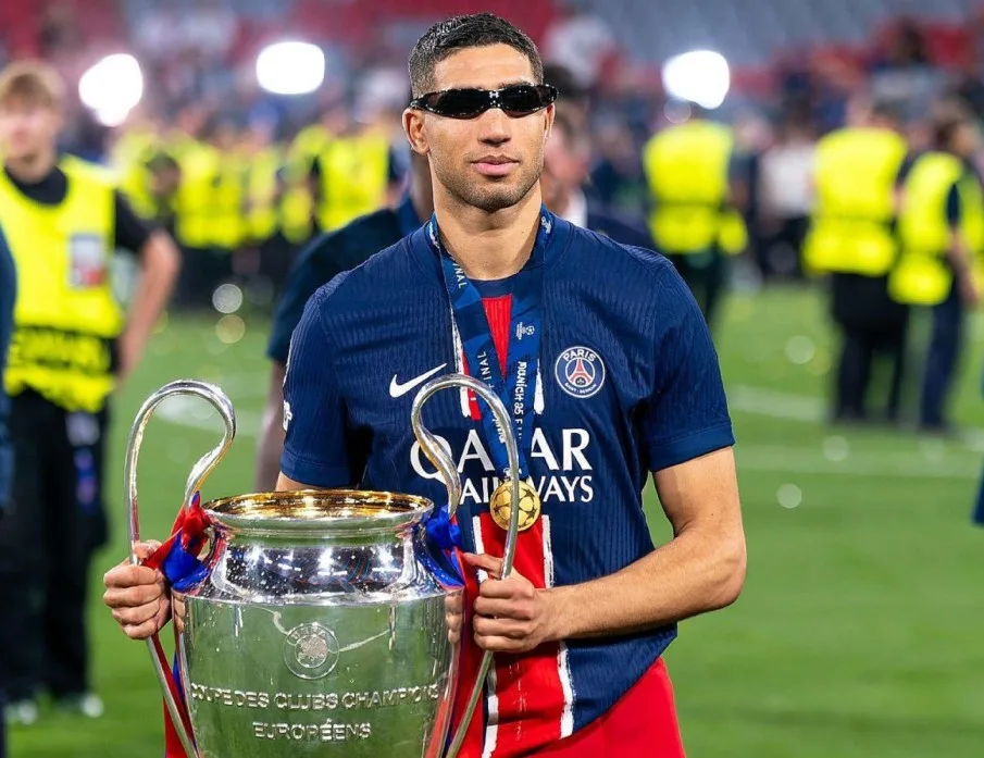 Achraf Hakimi of PSG (Photo Credit: PSG Media)