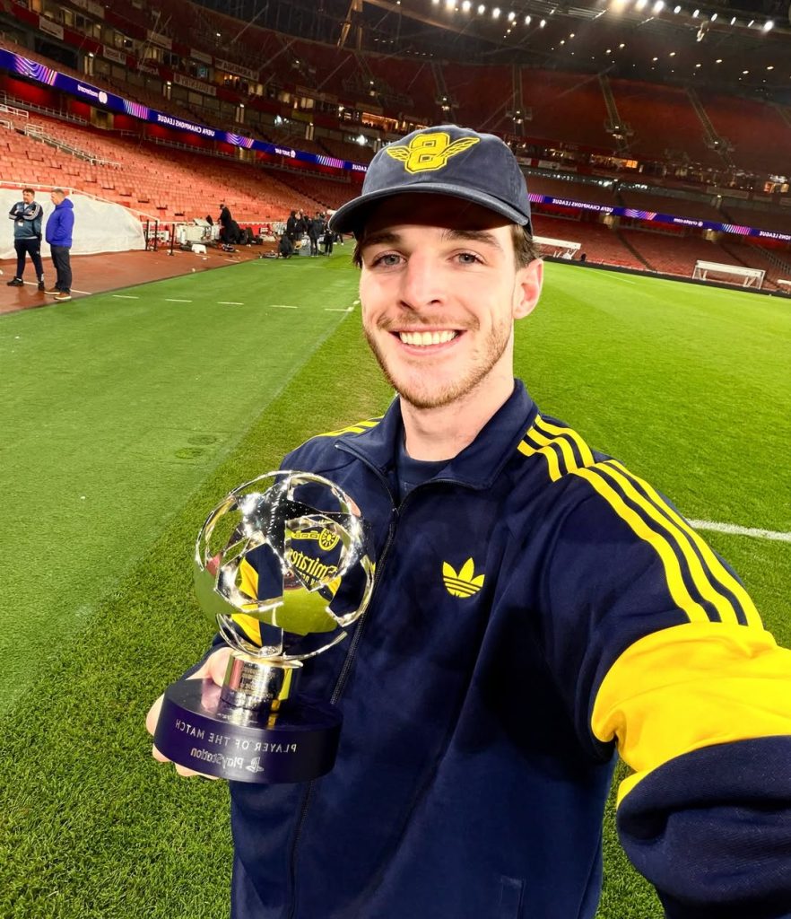 Declan Rice (Photo Credit: Declan Rice via Instagram)