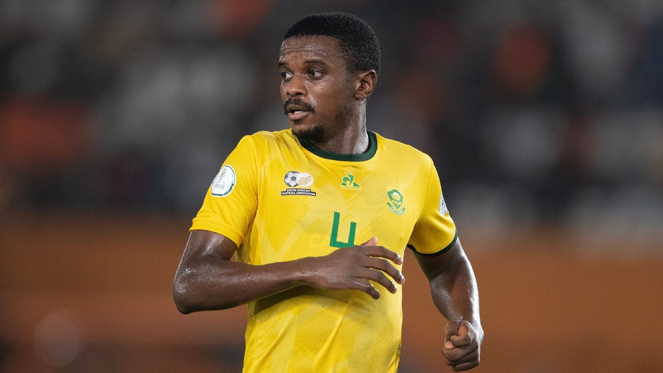 Teboho Mokoena representing South Africa - Photo Credit : ESPN