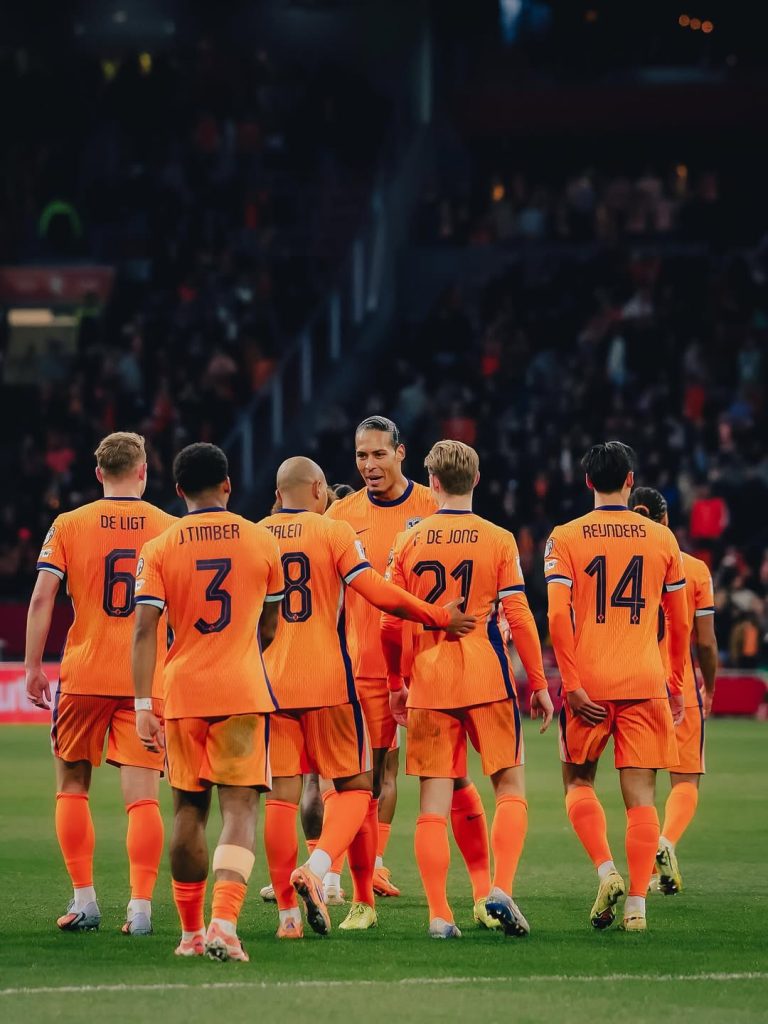 Netherlands players celebrating (Photo Credit: Timber Via Instagram)