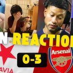 Fans reaction to Slavia Prague vs Arsenal (Photo Credit: Softfootball Media)