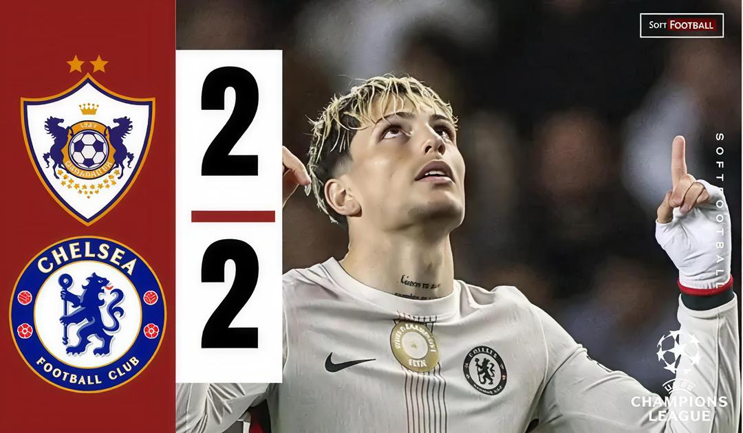 Qarabag vs Chelsea (Photo Credit: Softfootball Media)