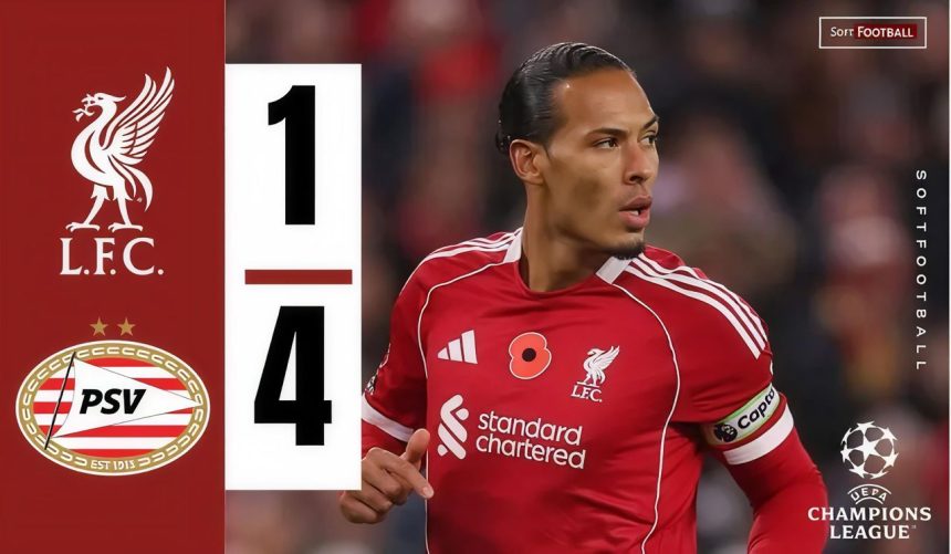 Liverpool vs PSV (Photo Credit: Softfootball Media)