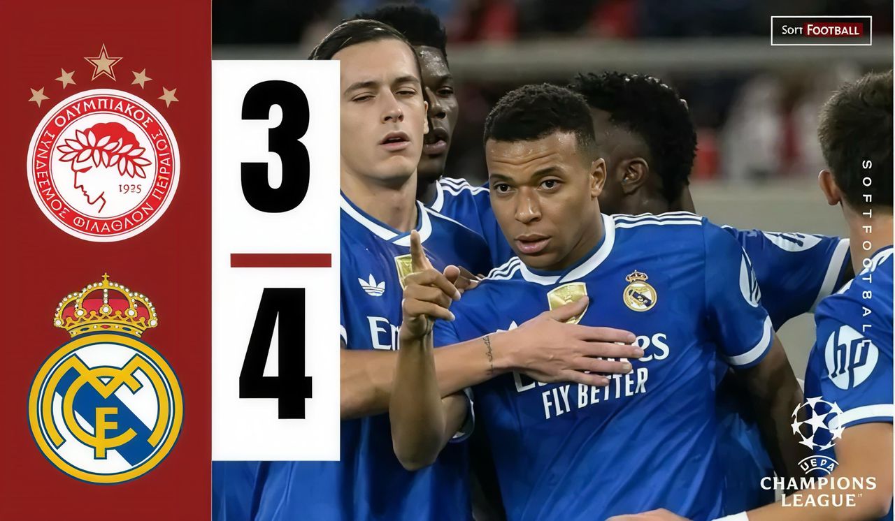 Olympiacos vs Real Madrid (Photo Credit: Softfootball Media)