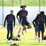 Zirkzee in training. (Photo Credit: Man United Media).