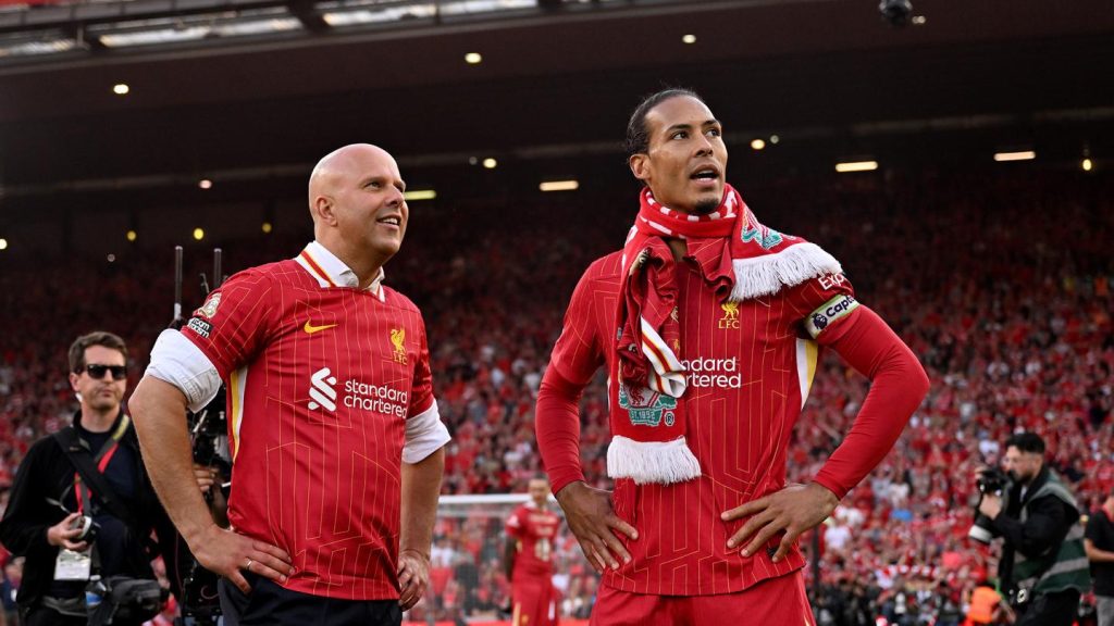 Arne Slot and Virgil Van Dijk (Photo Credit: Liverpool website)