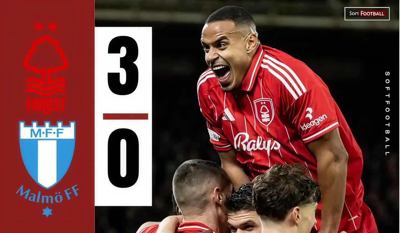 Nottingham Forest win against Malmö FF (Photo Credit: Softfootball)
