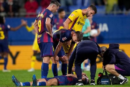 Fermín Lopez injured (Photo Credit: Barcelona Media)