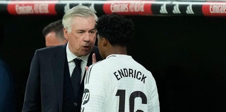 Ancelotti And Endrick Photo Credit: fabrizio romano via X)