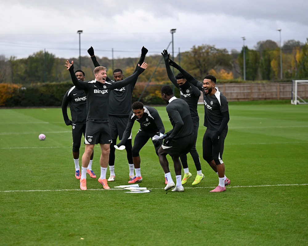 Wesley Fofana during training (Photo Credit: Chelsea via X)