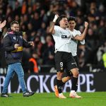 Hugo Duro Celebrating his Goal (Photo Credit: Valencia via X)