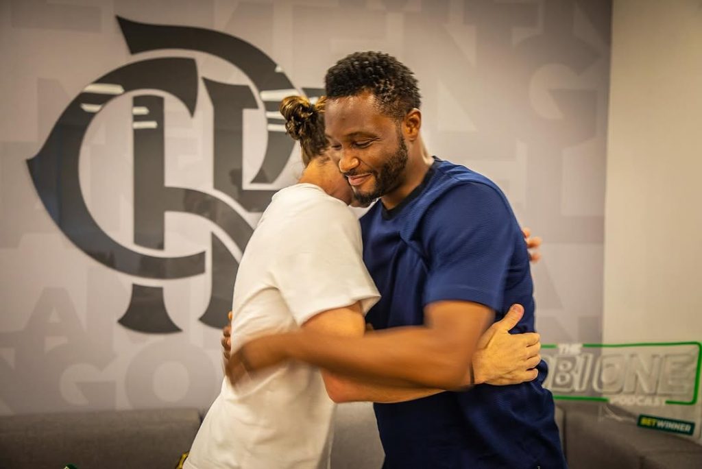 Filipe Luís and John Obi Mikel (Photo Credit: The Obi One Podcast X Handle)