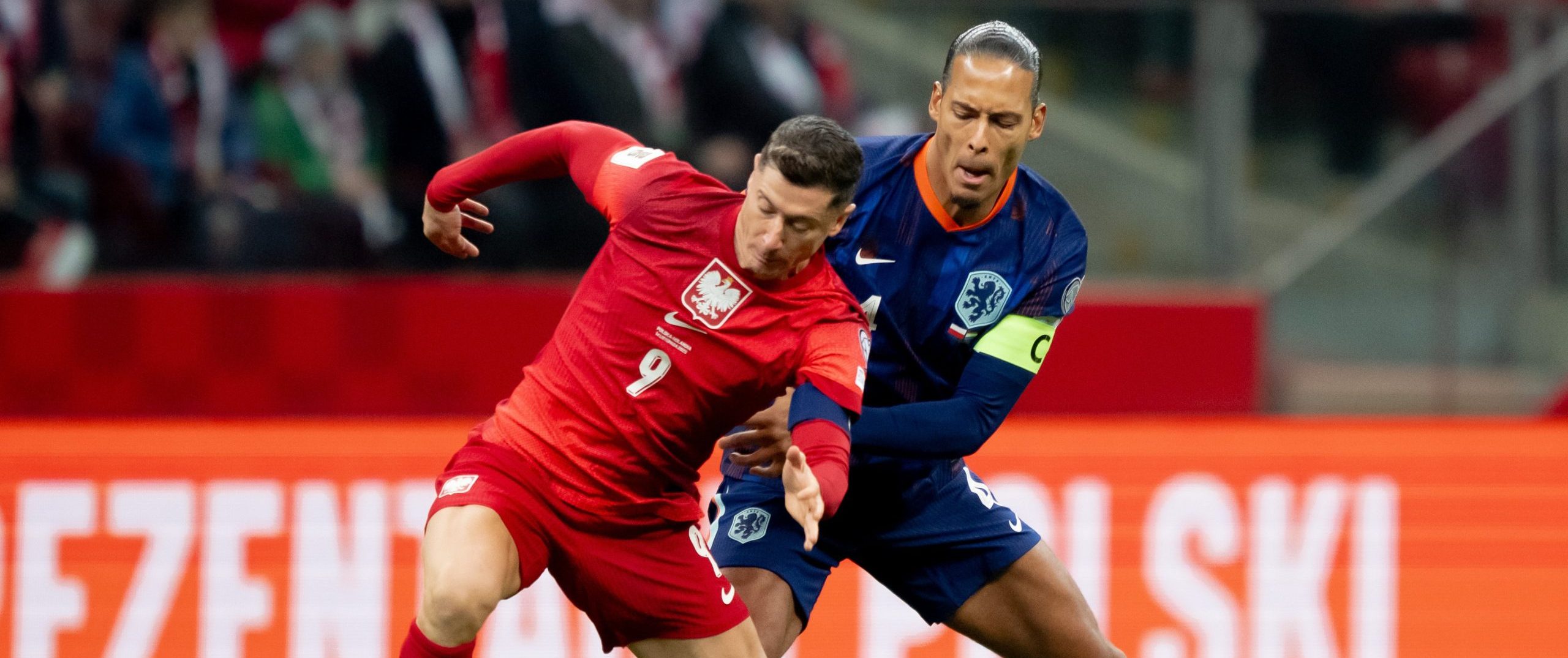 Lewandowski and Van Dijk (Photo Credit: Oranje Via X)