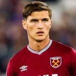 Freddie Potts with the Man of the Match award against Newcastle (Photo Credit: Westham via X)