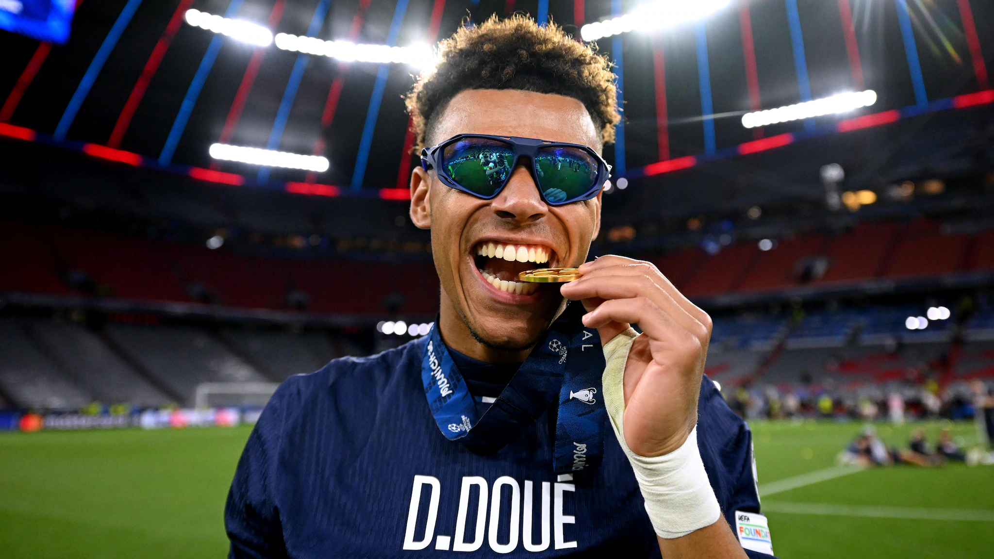 Désiré Doué (Photo Credit: Uefa champions league website)