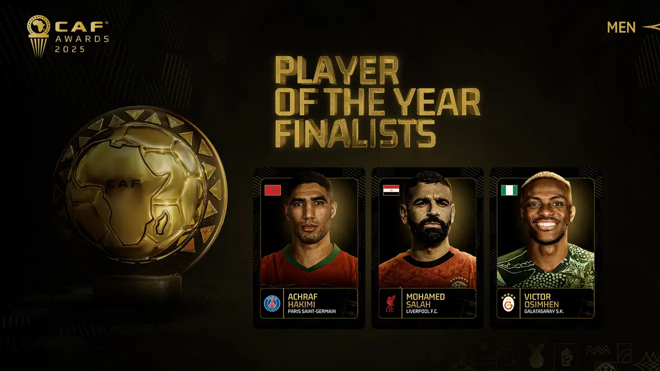 2025 CAF player of the year finalist (Photo Credit: CAF website)