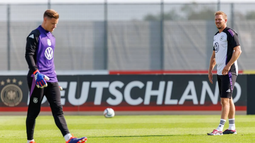 Julian Nagelsmann and Ter Stegen (Photo Credit: Germany football website)