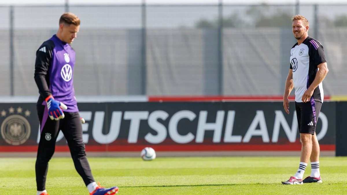 Julian Nagelsmann and Ter Stegen (Photo Credit: Germany football website)