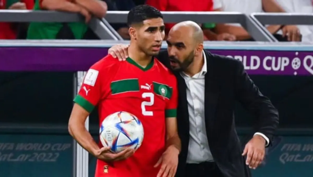 Walid Regragui and Achraf Hakimi (Photo Credit: Morocco Football website)