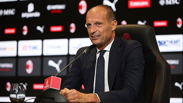 Massimiliano Allegri  (Photo Credit: AC Milan via X)