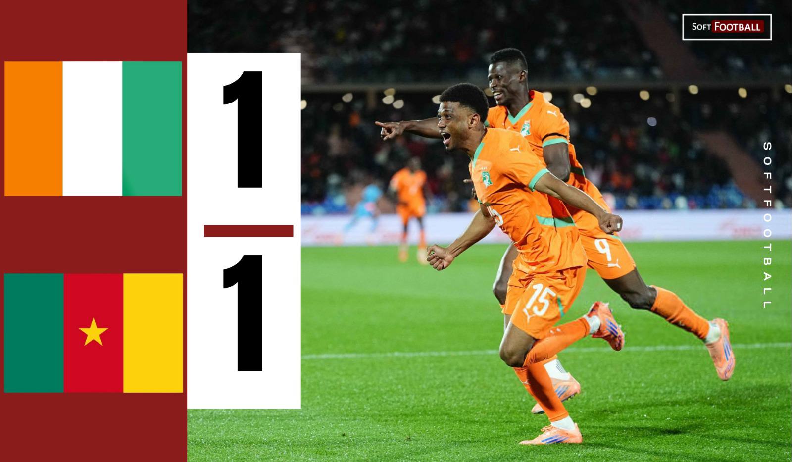 Ivory Coast vs Cameroon (Photo Credit: Softfootball Media)