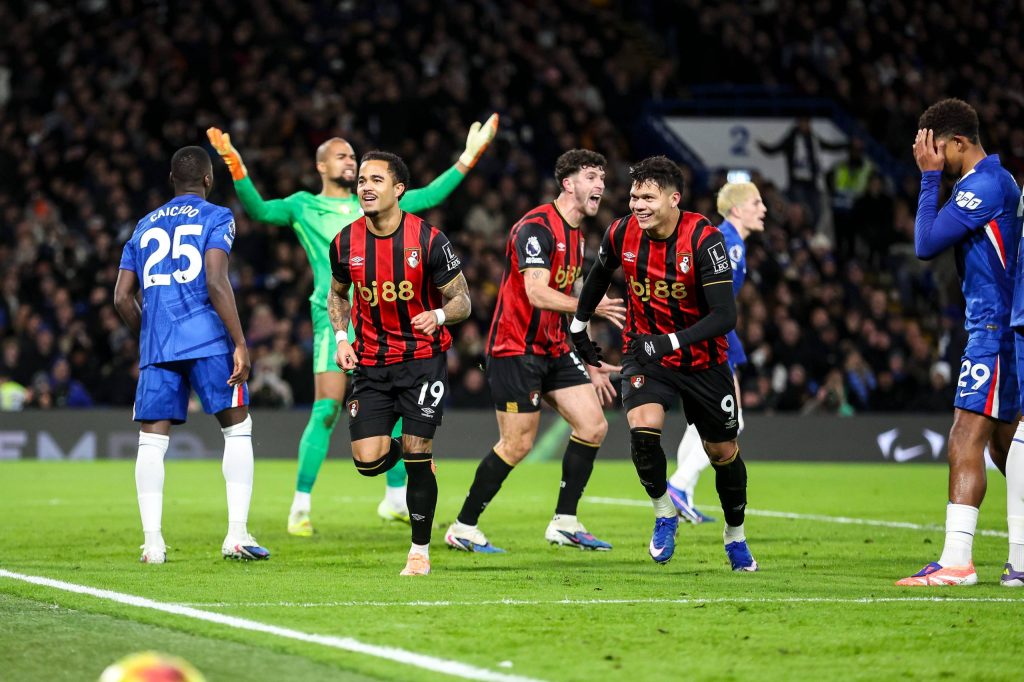 Justin Kluivert afer scoring (Photo Credit: Bournemouth via X)