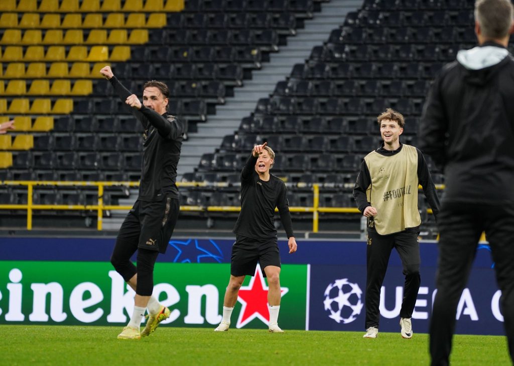 Bodo Glimt players in training (Photo Credit: Bodo Glimt facebook page)