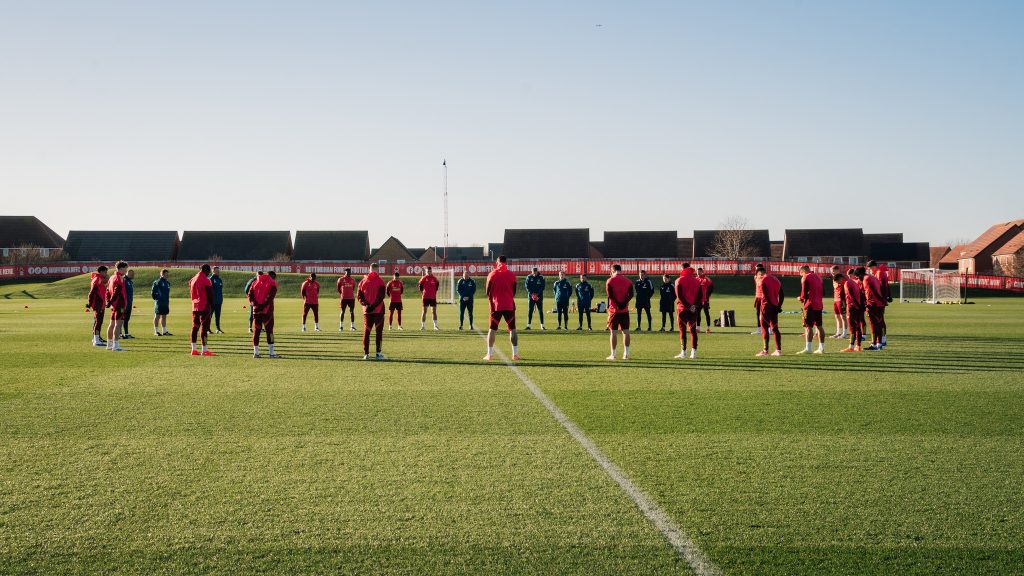 Nottingham forest players in training (Photo Credit: Nottingham forest facebook page)