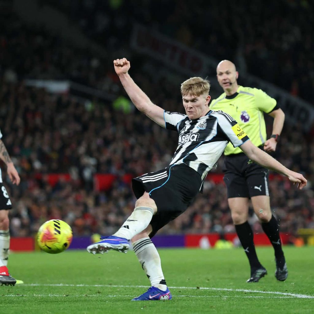 Lewis Hall's Effort Struck The Crossbar (Photo Credit: Newcastle Media)