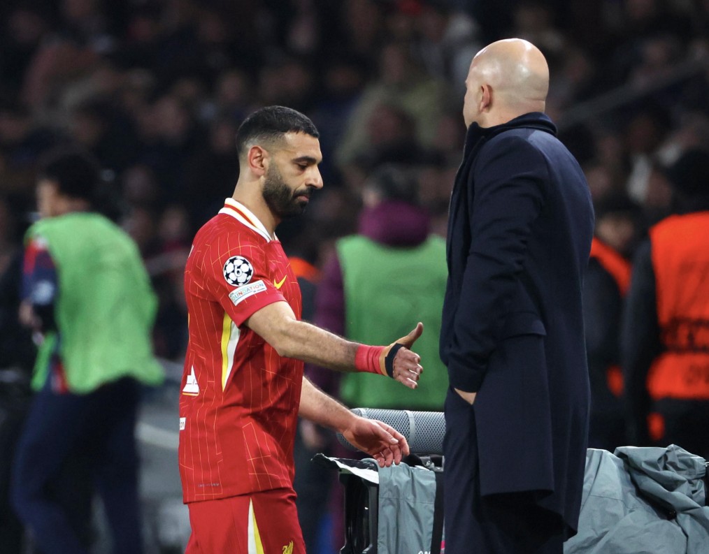 Arne Slot and Mohamed Salah. (Photo Credit: Liverpool Media).