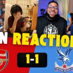 Arsenal v Palace Fan reactions. (Photo Credit: Softfootball Media).
